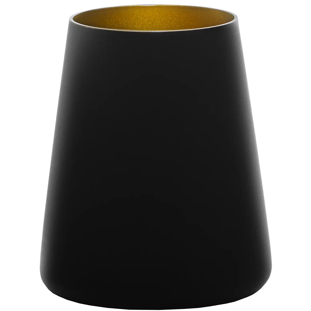 Power Bicchiere - Nero/Oro - 38 cl - Set 6 PZ - Stolzle